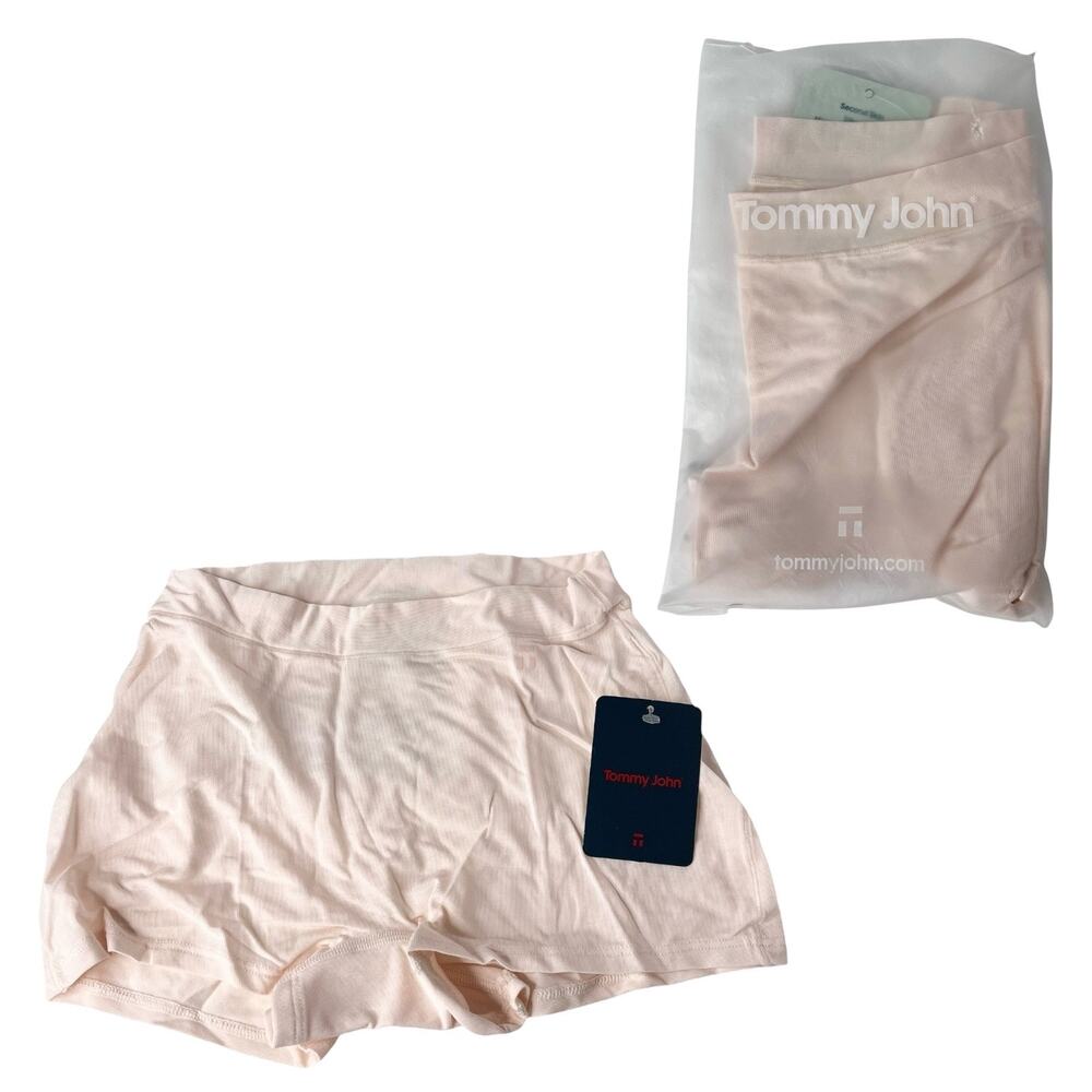 Tommy John Second Skin Boyshort Womens XS 0-2 Soft Pink Underwear Panty New